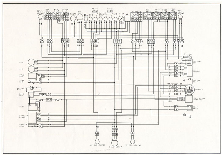 YD250電装回路図